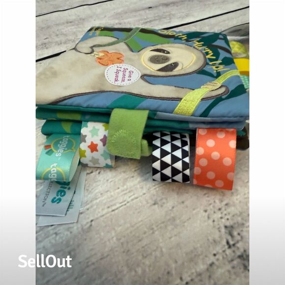 Mary Meyer Taggies Molasses Sloth Soft Book for Babies Sensory Educational - Picture 2 of 5